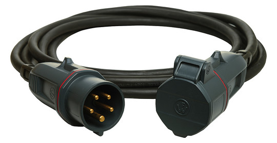 CEE-Verlängerung NEO 10m 5x2,5qmm 16A sw IP44 Gummi