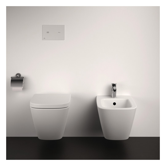 Ideal-Standard Wand-Tiefspül-WC-Paket i.life B spülrandlos, weiß