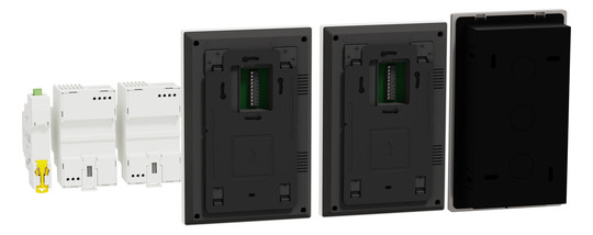 Video-Türsprechset 2Draht 2xTeiln UP/AP ws ws 1LS Unterputz/Aufputz