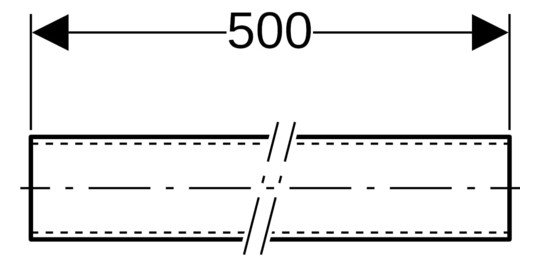 Geberit Tragschiene Pluvia 5 m, galvanisch verzinkt