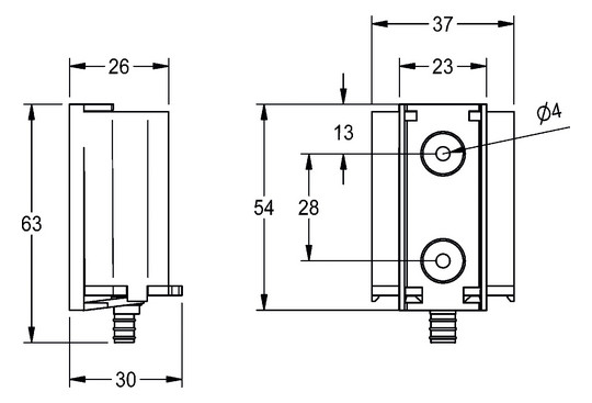 Aquarotter Batteriefach mit 6 V Batterie