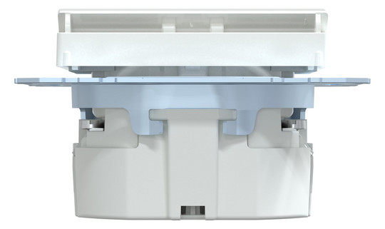 Steckdose 1f akws glz System M UP m.OL m.BS aktivweiß Mit Orientierungslicht
