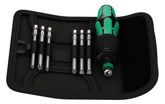 Wera-Bit-Sortiment Kraftform Kompakt 40 - 7-teilig