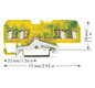 Schutzleiter-Reihenklemme Serie 280 0,08-2,5qmm gn/ge 1Etage Hutschiene TH35