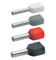 ZW-Aderendhülse 1qmm 8mm isol PP rt Cu Polypropylen (PP) verzinnt