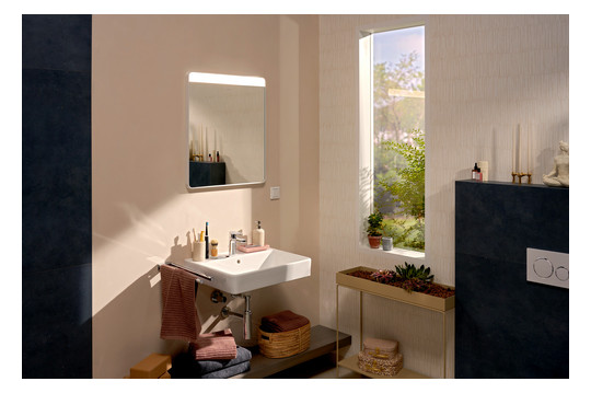 hansgrohe Waschtisch Xanuia Q 600x480mm, mit Hahnloch/Überlauf, weiß