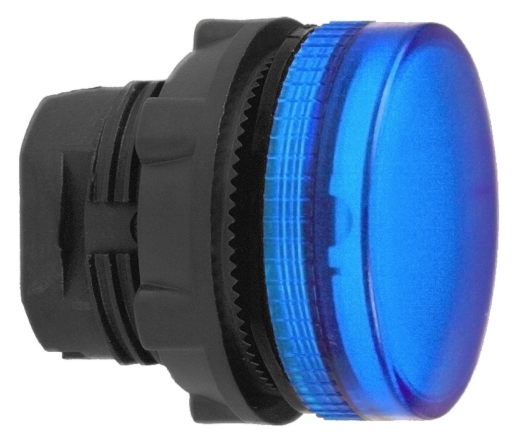 Leuchtmelder Front hoch rnd bl Ø22mm 1st Kst IP66