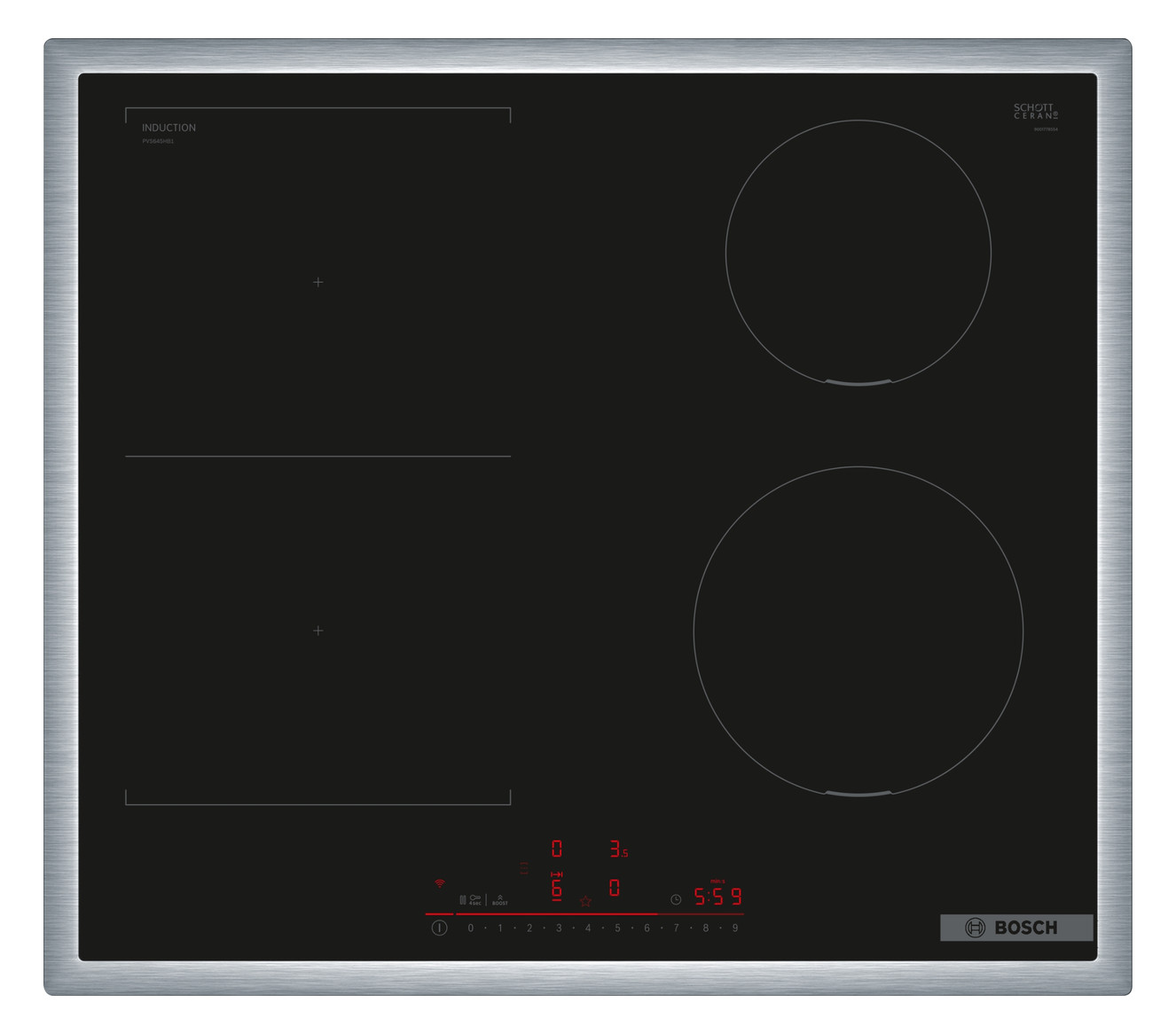Induktionsfeld autark 583x513mm