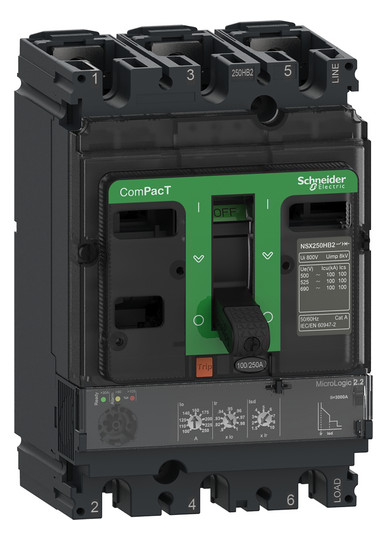 Leistungsschalter 100A 3p 90-100A/In Motorantrieb optional IP30 Festeinbau