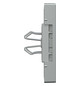 Zentralplatte USB 2f alu-si Klemmbef m.Aufdr aluminium-silber
