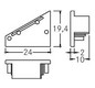 Endkappe ws Kst L19,4mm B24mm H10mm