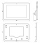 Melde/Bedientableau UP KNX sw Farbe Touch USB