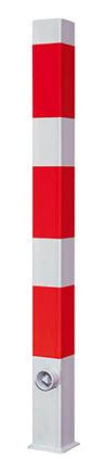 Bild Absperrpfosten 70x70 r/w herausnehmbar 1 400 mm - Neutral-0