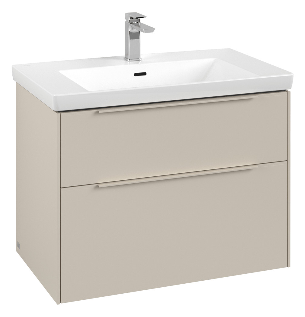 V&B Waschtisch-Unterschrank Subway 3.0 77,2x57,6x47,8cm, ohne LED/Griff monochrom, cashmere grey
