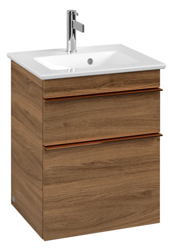 V&B Waschtisch-Unterschrank Venticello 46,6x59x42,5cm, Griff Copper, kansas oak