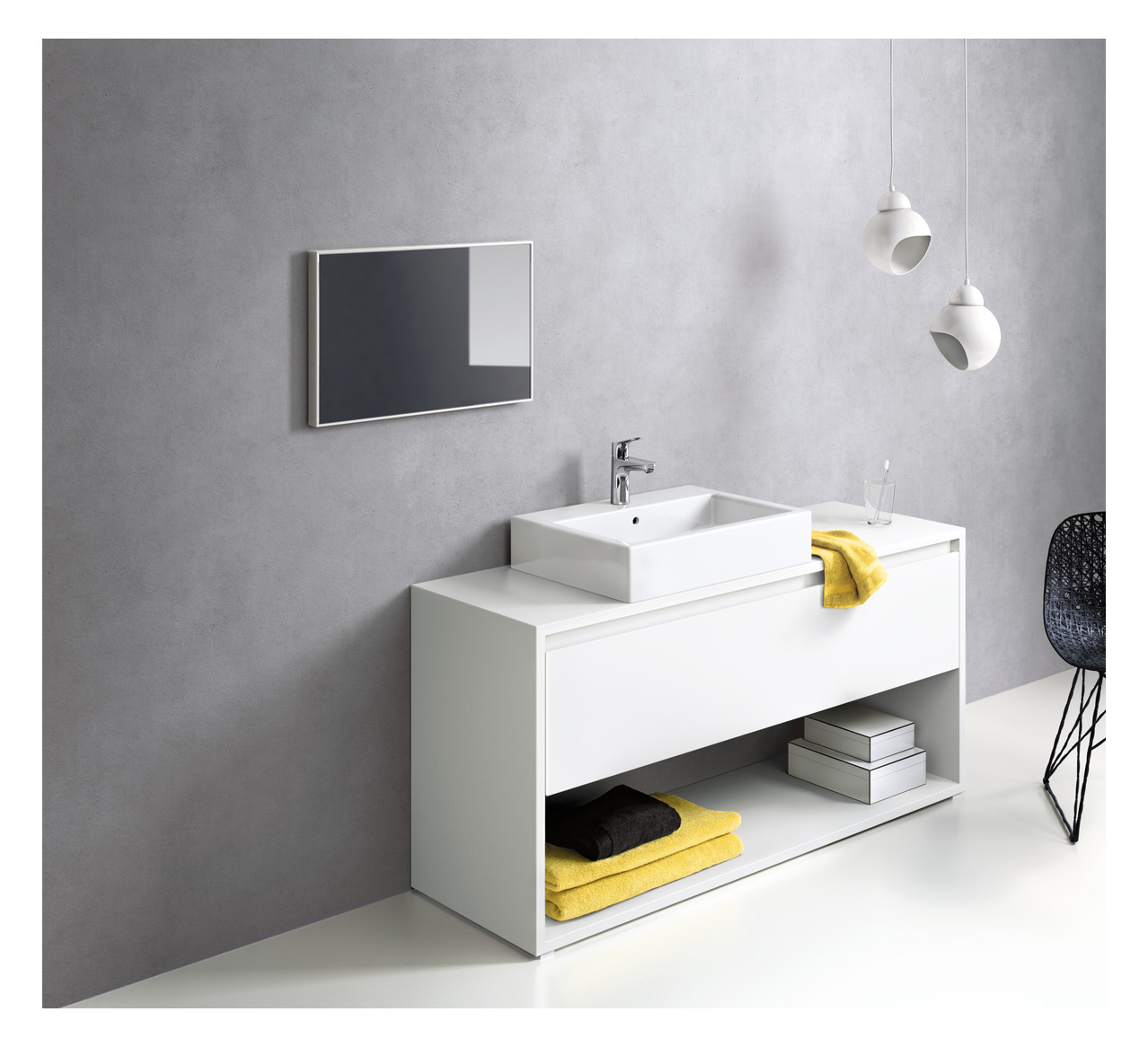 hansgrohe Waschtisch-Einhebelmischer 100 Focus mit Zugstangen-Ablaufgarnitur, chrom