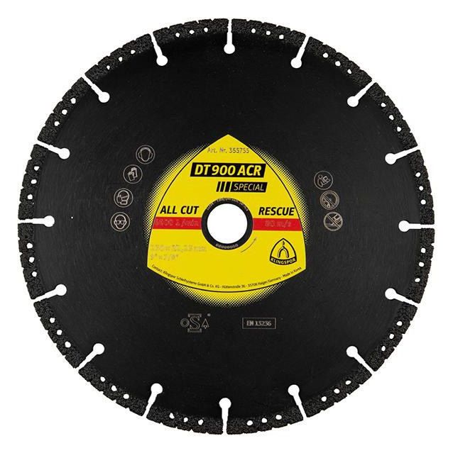 Bild Diamanttrennscheibe DT 900 ACR Special 1 25x2,8X22,23mm KLINGSPOR-0