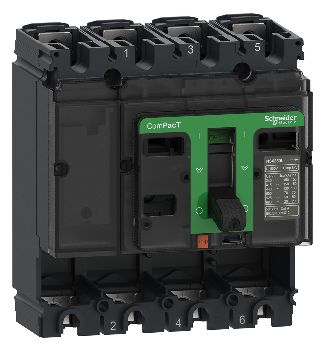 Leistungsschalter 250A 4p opt.Motorantr IP40 Motorantrieb optional Festeinbau