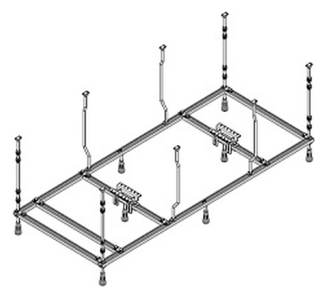 Hoesch Spezial-Untergestell Rechteck, 190 x 90 cm, für Badewanne Hoesch Spezial-Untergestell Rechteck, 190 x 90 cm, für Badewanne