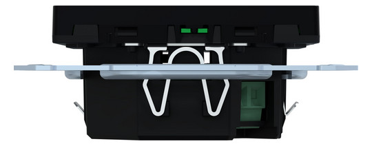 Raumtemperaturregler UP System M KNX m.Abdeckpl Mit Vor-Ort Bedienung