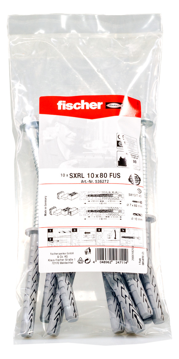 Bild Langschaftdübel SXRL 10x80 FUS B - fischer-1