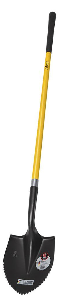 Bild Spatenschaufel schwarz Wellenschl. m FGL .-Stiel - Ideal-0