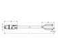 Systemverbindung 4p Serie 774 H05VV-F sw 1,5qmm 4x1,5qmm L6000mm Buchse fr.Ende