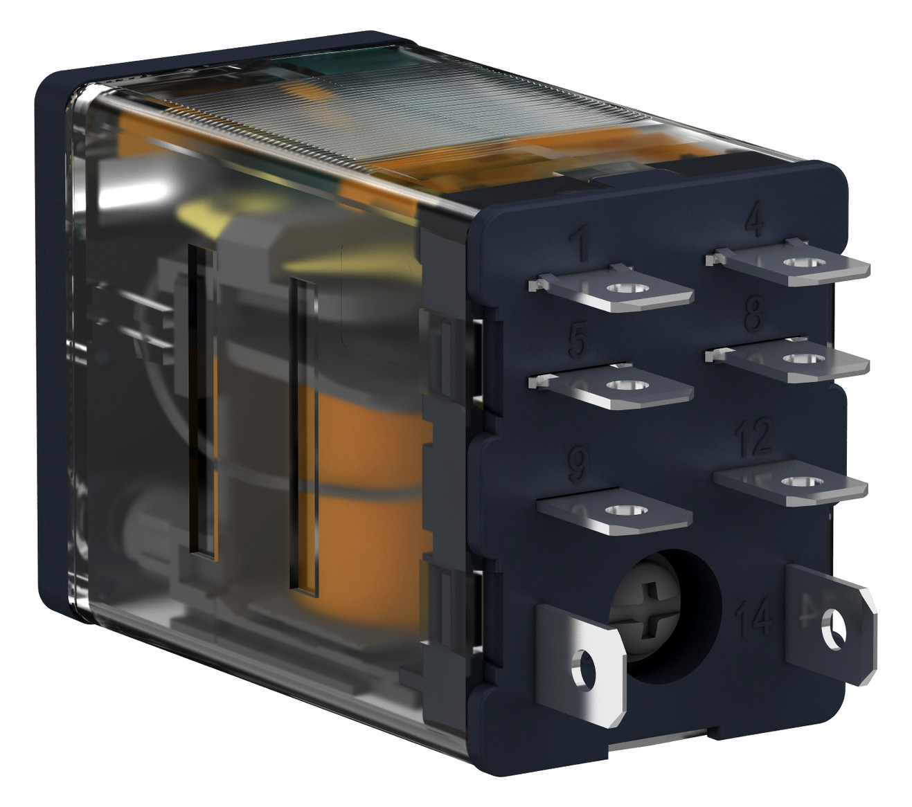 Schaltrelais 2W IP40 21x27x53mm Steckanschl