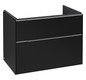 V&B Waschtisch-Unterschrank Subway 3.0 77,2x57,6x47,8cm, mit LED/Griff Aluminium glänzend, volcano black