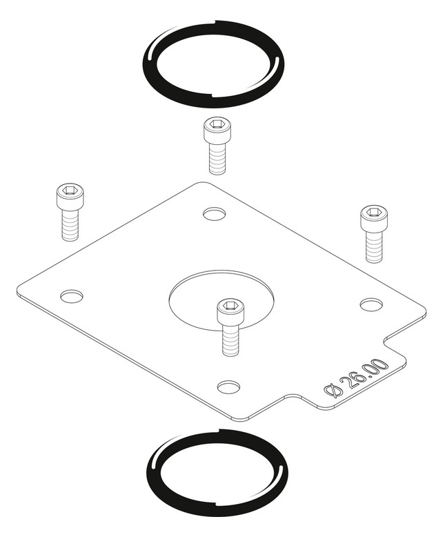 BOSCH Ersatzteil TTNR: 8738805011 Gasdrossel VR4XX D = 26,00 mm everp