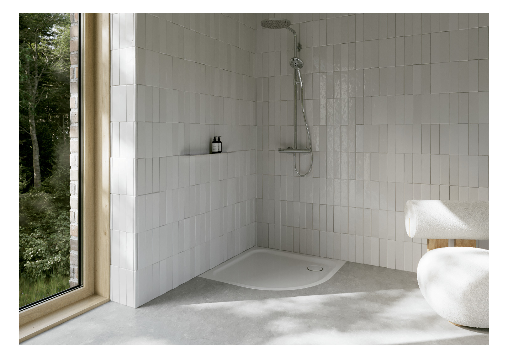 Duschwanne BetteCorner 5459 100x100x3,5cm, starwhite