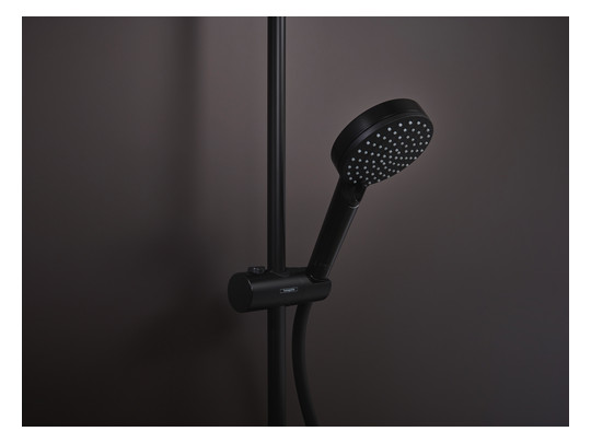 hansgrohe Showerpipe 230 Vernis Shape mit Thermostat, 1jet, EcoSmart, 6,8 l/min, mattschwarz
