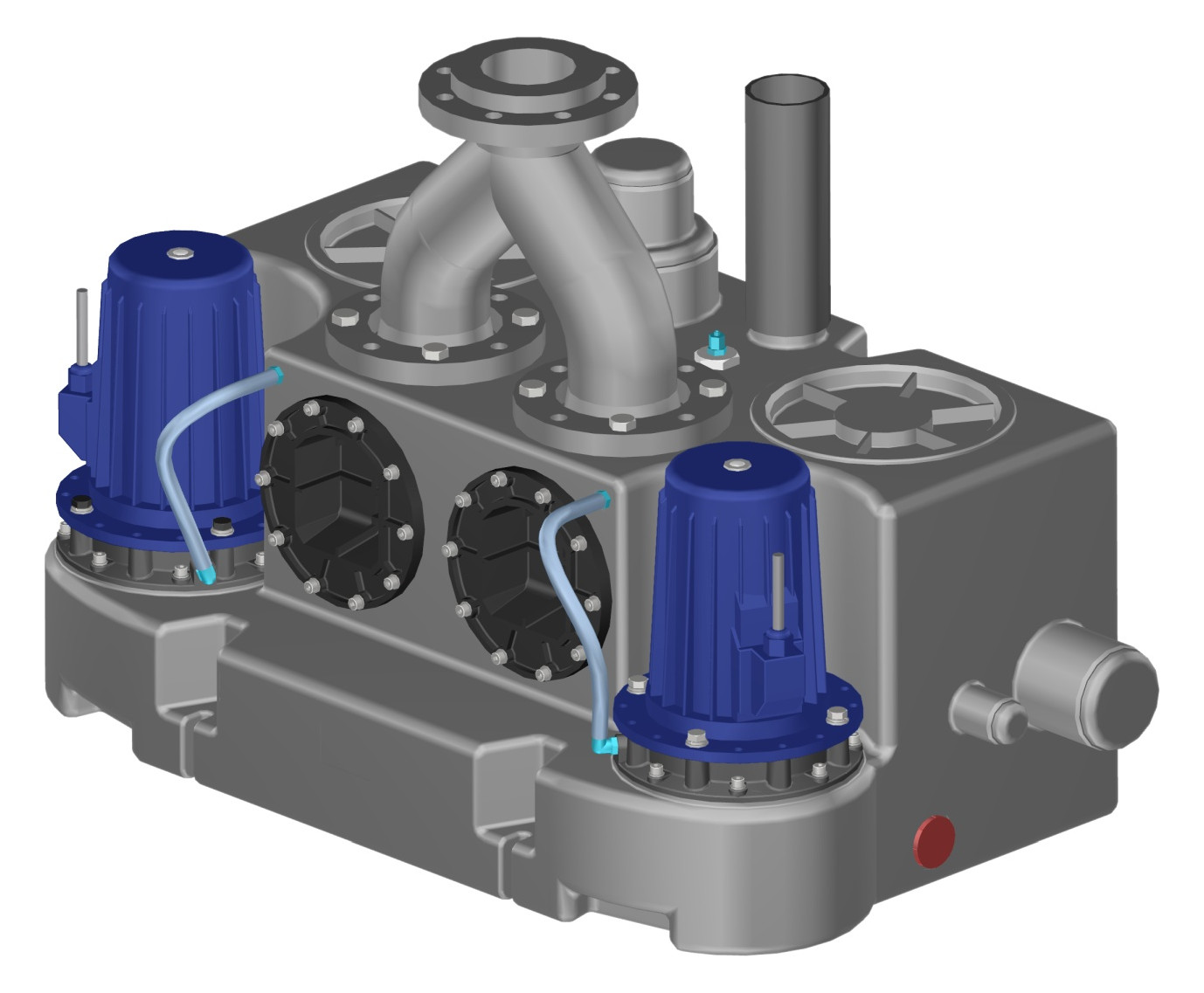 SFA Hochl.-Hebeanl. SANICUBIC 2 FRK 1.5T mit 2 Freistromradpumpen, 1,8 kW, 400 V