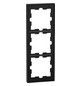 Rahmen 3f mokka metallic D-Life Metall f.GEB-K Unterputzmontage Edst