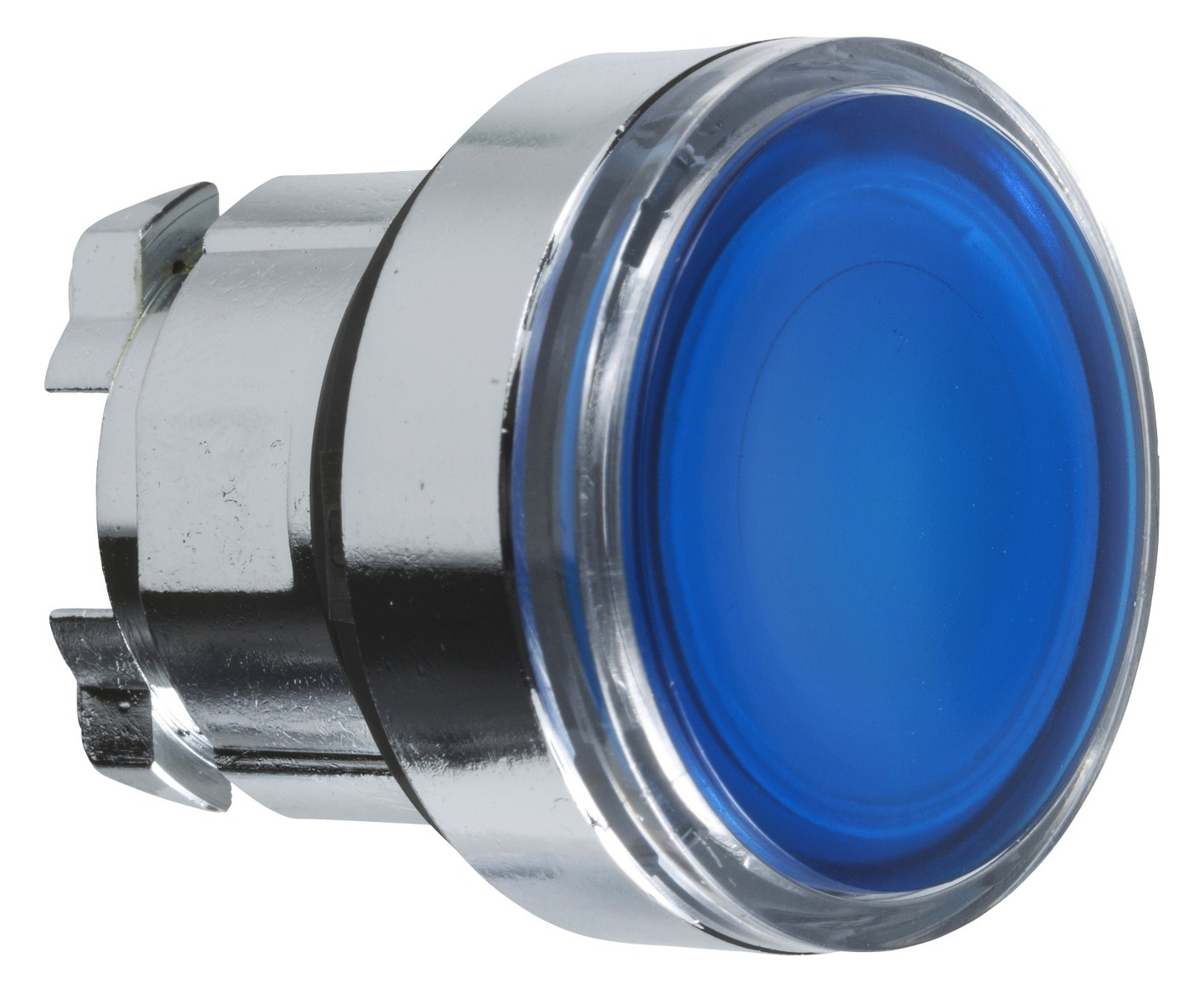 Drucktaster Front 1f bl bel.b Ø22,5mm rnd Geeignet für Beleuchtung IP66