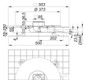 Dallmer Bodenablauf Set CeraDrain Pure Plan 100 x 100 mm, seitenverstellbar +/- 2,5 mm, DN 40