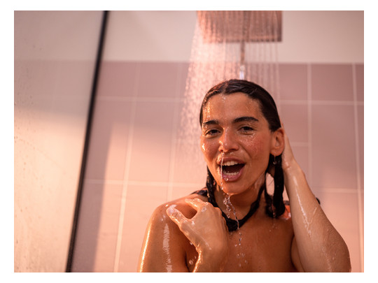 hansgrohe Showerpipe Crometta E mit Thermostat, 1jet, chrom