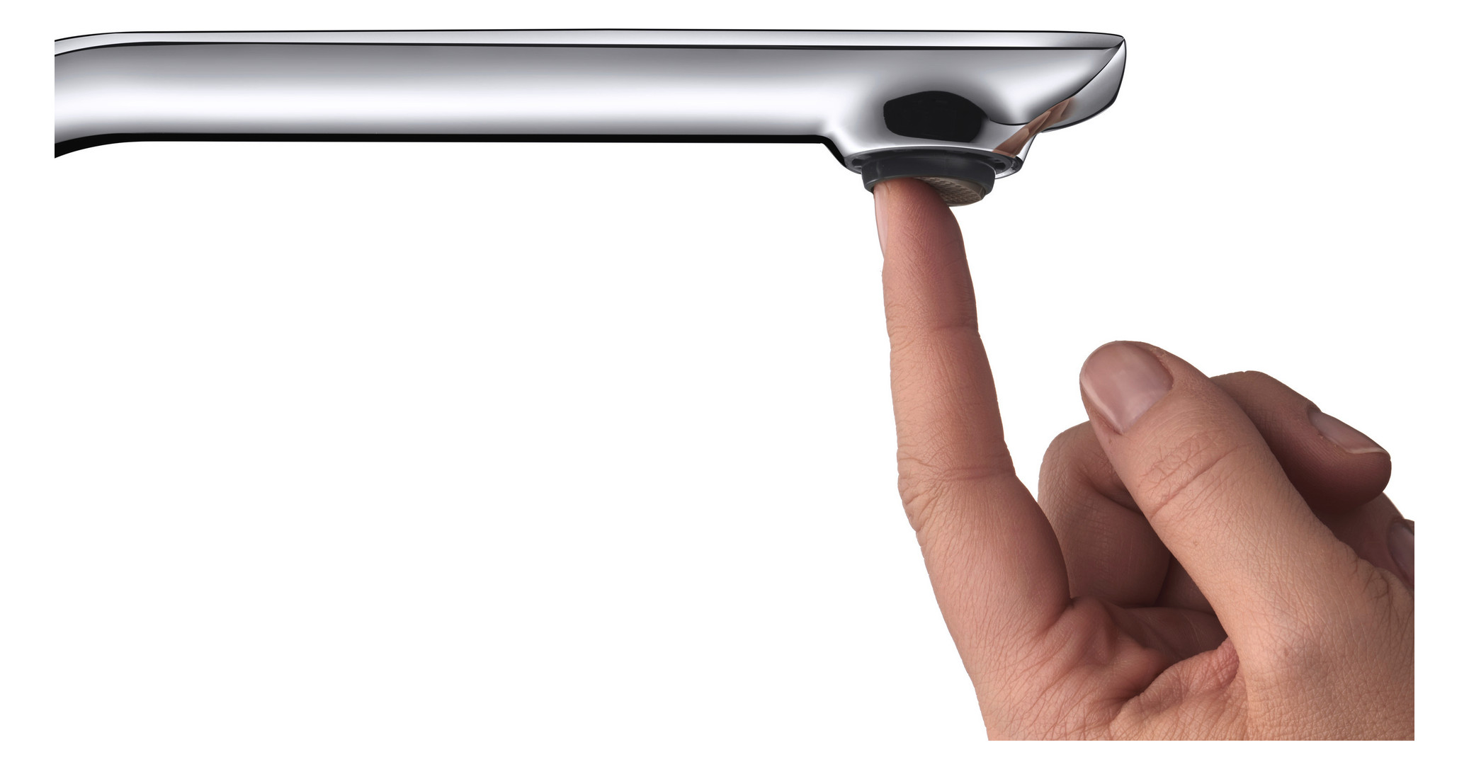 Duravit 2-Loch-Waschtisch-Armatur M D.1 Ausladung 148mm, mit Drehgriff, ohne Zugstangen-Ablaufgarnitur, chrom