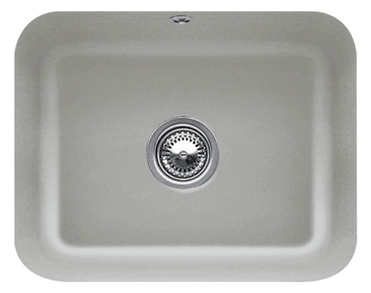 V&B Unterbauspüle Cisterna 60C mit Ablaufgarnitur, Handbetätigung, fossil CeramicPlus