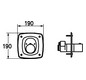 KWC Fertigmontageset IQUA UP-Automatikarmatur, Batterie, verchromt