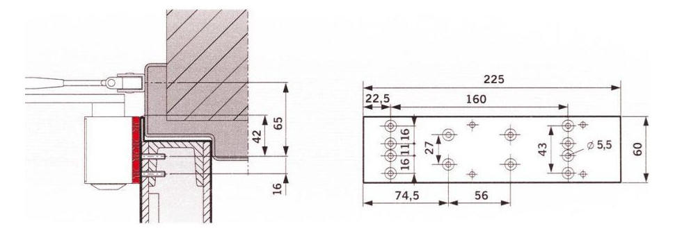 Bild Montageplatte TS 73 V RAL 9006 - dormakaba-1