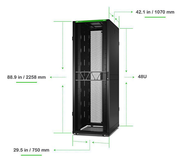 Netzwerkschrank ST 48HE pulverbesch B750xH2258xT1070mm IP20 m.Festrahm