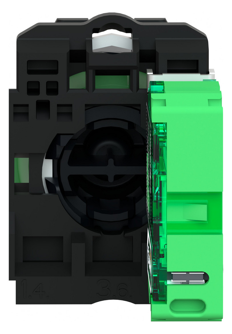 Drucktaster 1f ge rnd Ø22,5mm 1S IP30 fl Tastend