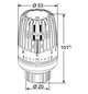 Heimeier Thermostat-Kopf VK Standard, für Ventilheizkörper, weiß