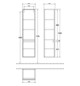 V&B Hochschrank Legato 40x155x35cm, Anschlag rechts, Stone Oak