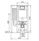 Burda WC-Element BS+ Bauhöhe 112 cm, Unterputz-Spülkasten K770, barrierefrei, Befestigung links