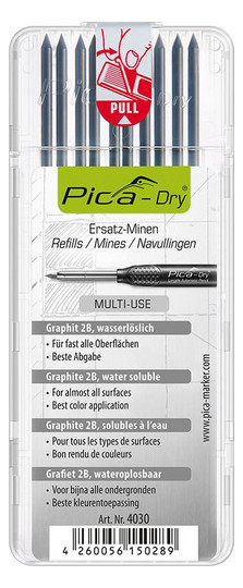 Pica-Dry Ersatzminen-Set für Dry Marker - graphit...