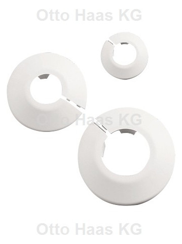 HAAS Klapprosette 50 x 15 mm, weiß, Polypropylen, für Heizkörper