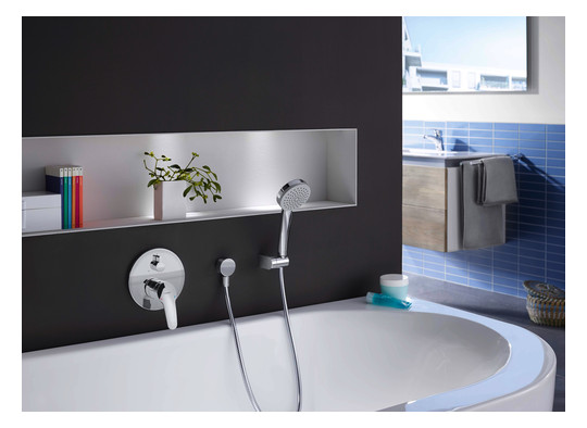 HANSA Fertigmontageset HANSAMIX UP-Wannen-Einhebelmischer, chrom