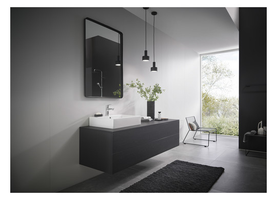 hansgrohe Waschtisch-Einhebelmischer 100 Focus mit Zugstangen-Ablaufgarnitur, chrom
